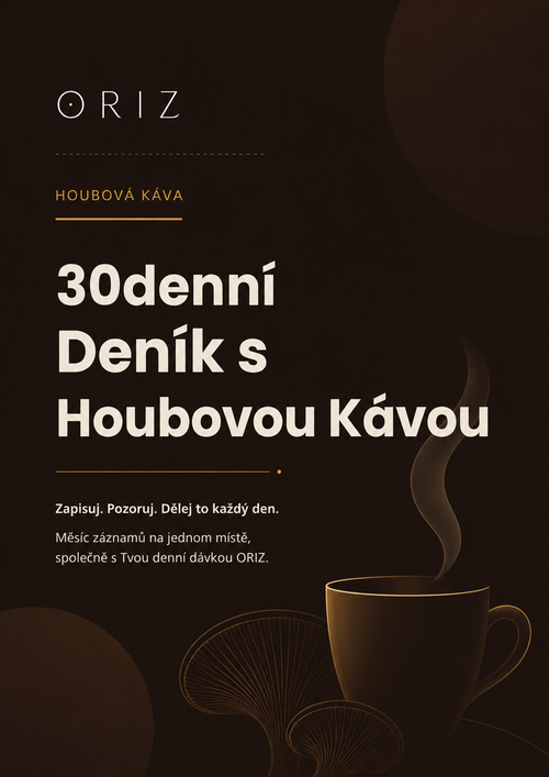 E-book: 30denní deník s houbovou kávou